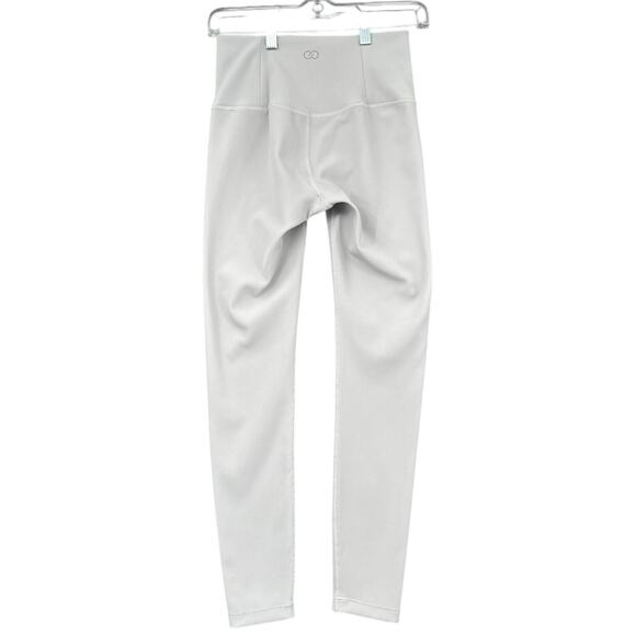 Calia Light Grey High Waisted Ribbed Athletic Performance Womens Leggings Small - Picture 2 of 9